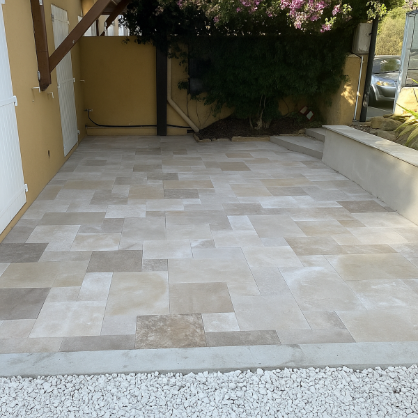 Ragréage fibré chantier Six Four les Plages