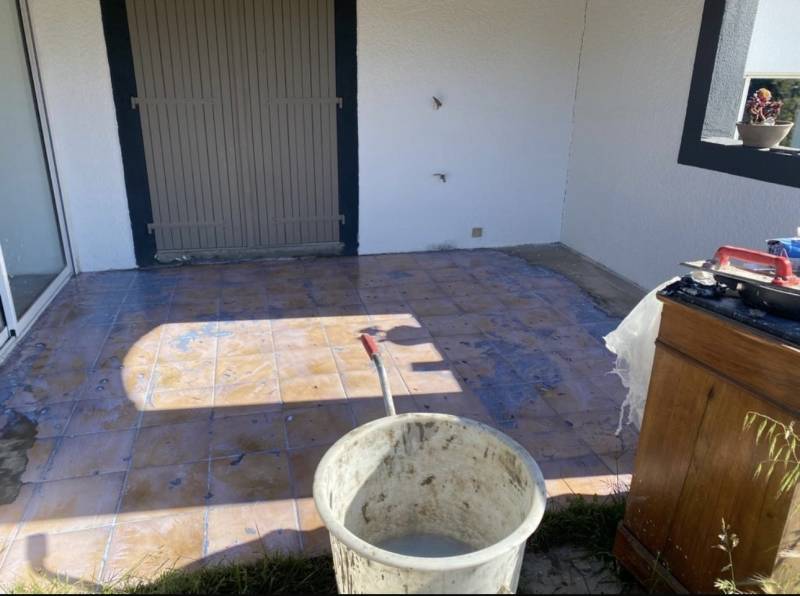 Ragréage fibré terrasse Meyreuil